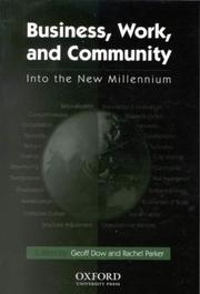 Front cover of Business Work and Community by Rachel Parker