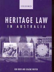 Front cover of Heritage law in Australia by Ben Boer