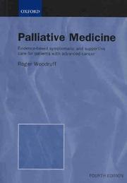 Cover of Palliative medicine by Roger Woodruff