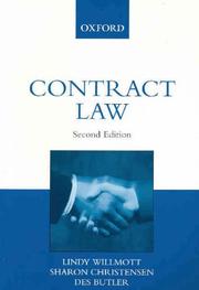 Cover of Contract law by Lindy Willmott