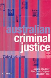 Cover of Australian criminal justice by Mark Findlay