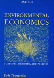 Front cover of Environmental economics by Dodo J. Thampapillai