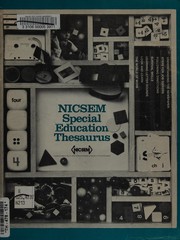 Front cover of NICSEM special education thesaurus by National Information Center for Special Education Materials.