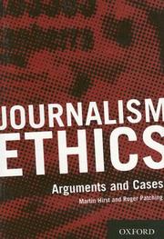 Cover of Journalism ethics by Martin Hirst