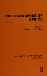 Front cover of The economies of Africa by Peter Robson