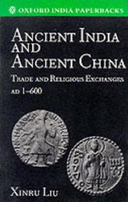 Cover of Ancient India and Ancient China by Xinru Liu