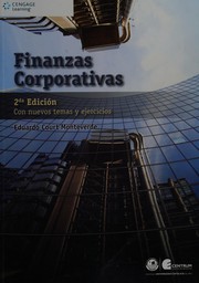 Front cover of Finanzas corporativas: con nuevos temas y ejercicios by Eduardo Court Monteverde