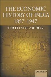 Front cover of The economic history of India, 1857-1947 by Tirthankar Roy