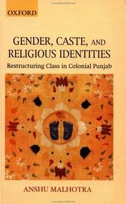 Front cover of Gender, Caste, and Religious Identities by Anshu Malhotra