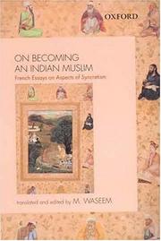 Front cover of On becoming an Indian Muslim by M. Waseem