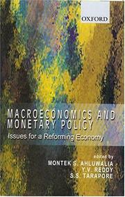 Cover of Macroeconomics and monetary policy by C. Rangarajan