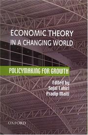 Cover of Economic theory in a changing world by Sajal Lahiri