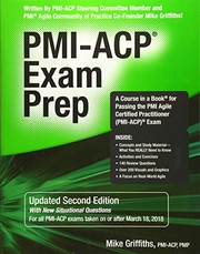 Cover of PMI-ACP Exam Prep by Mike Griffiths