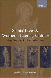 Cover of Saints' lives and women's literary culture c. 1150-1300 by Jocelyn Wogan-Browne