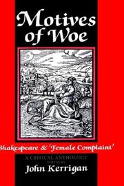 Front cover of Motives of Woe by John Kerrigan