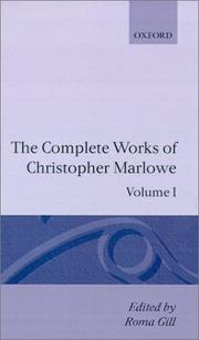 Front cover of The complete works of Christopher Marlowe by Christopher Marlowe
