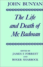 Front cover of The life and death of Mr. Badman by John Bunyan