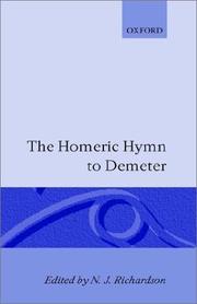 Front cover of The Homeric Hymn to Demeter by N. J. Richardson
