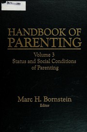 Front cover of Handbook of Parenting by Marc H. Bornstein