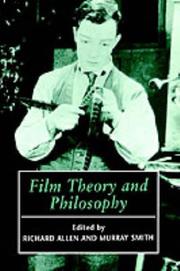 Cover of Film theory and philosophy by Allen, Richard