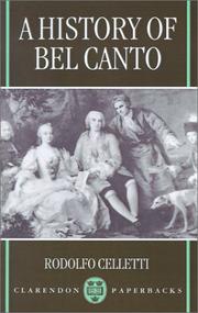 Front cover of Storia del belcanto by Rodolfo Celletti
