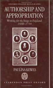 Cover of Authorship and appropriation by Paulina Kewes