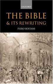 Front cover of The Bible and its rewritings by Piero Boitani