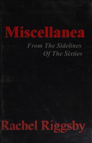 Cover of Miscellanea by Rachel Riggsby