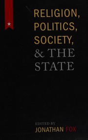 Cover of Religion, Politics, Society, and the State by Jonathan Fox
