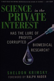Front cover of Science in the private interest by Sheldon Krimsky