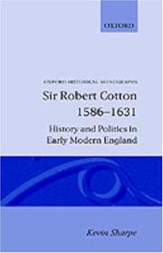 Front cover of Sir Robert Cotton, 1586-1631 by Kevin Sharpe