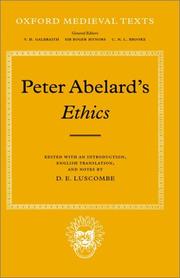Cover of Peter Abelard's ethics by Peter Abelard