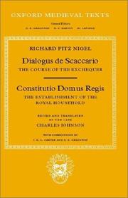 Front cover of Dialogus de Scaccario by Richard Fitzneale