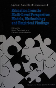 Cover of Education from the multi-level perspective by Hans Oosthoek