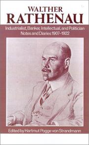 Front cover of Tagebuch 1907-1922 by Walther Rathenau