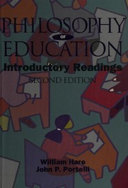 Front cover of Philosophy of education by William Hare