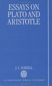 Front cover of Essays on Plato and Aristotle by J. L. Ackrill