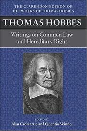 Front cover of A Dialogue between a Philosopher and a Student of the Common Laws of England by Thomas Hobbes