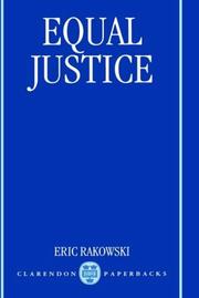 Cover of Equal justice by Eric Rakowski