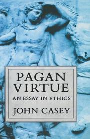 Cover of Pagan virtue by John Casey