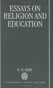 Front cover of Essays on Religion and Education by Hare, R. M.