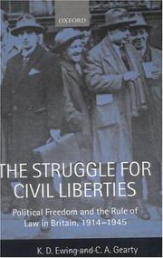 Front cover of Struggle for Civil Liberties by K. D. Ewing