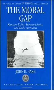 Cover of The moral gap by J. E. Hare