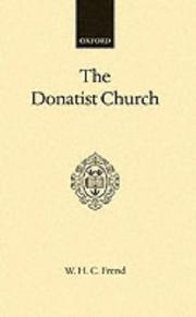 Cover of The Donatist Church by W. H. C. Frend