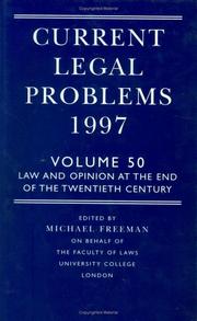 Cover of Current Legal Problems 1997: Volume 50 by A. D. E. Lewis