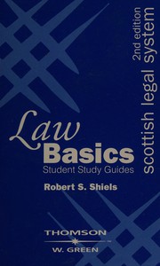 Front cover of Scottish legal system by Robert S. Shiels