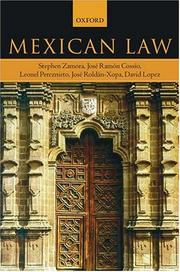 Cover of Mexican law by Stephen Zamora