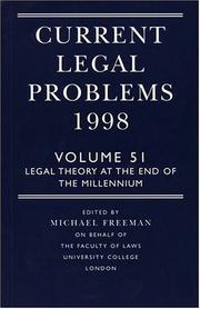 Cover of Current Legal Problems 1998: Volume 51 by M. D. A. Freeman