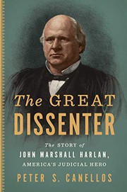 Cover of The Great Dissenter by Peter S. Canellos