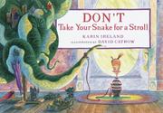 Front cover of Don't take your snake for a stroll by Karin Ireland